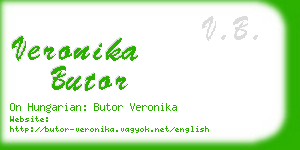 veronika butor business card